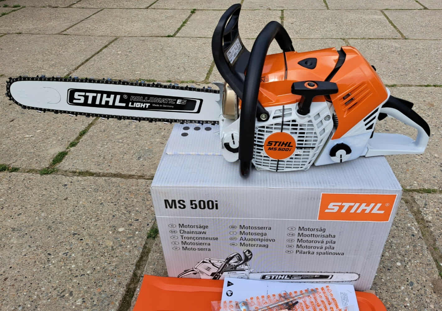Neue Motorsäge STIHL MS500i , 5KW / 6.8PS, 6.2KG, Schwertlänge 50cm — bild 2