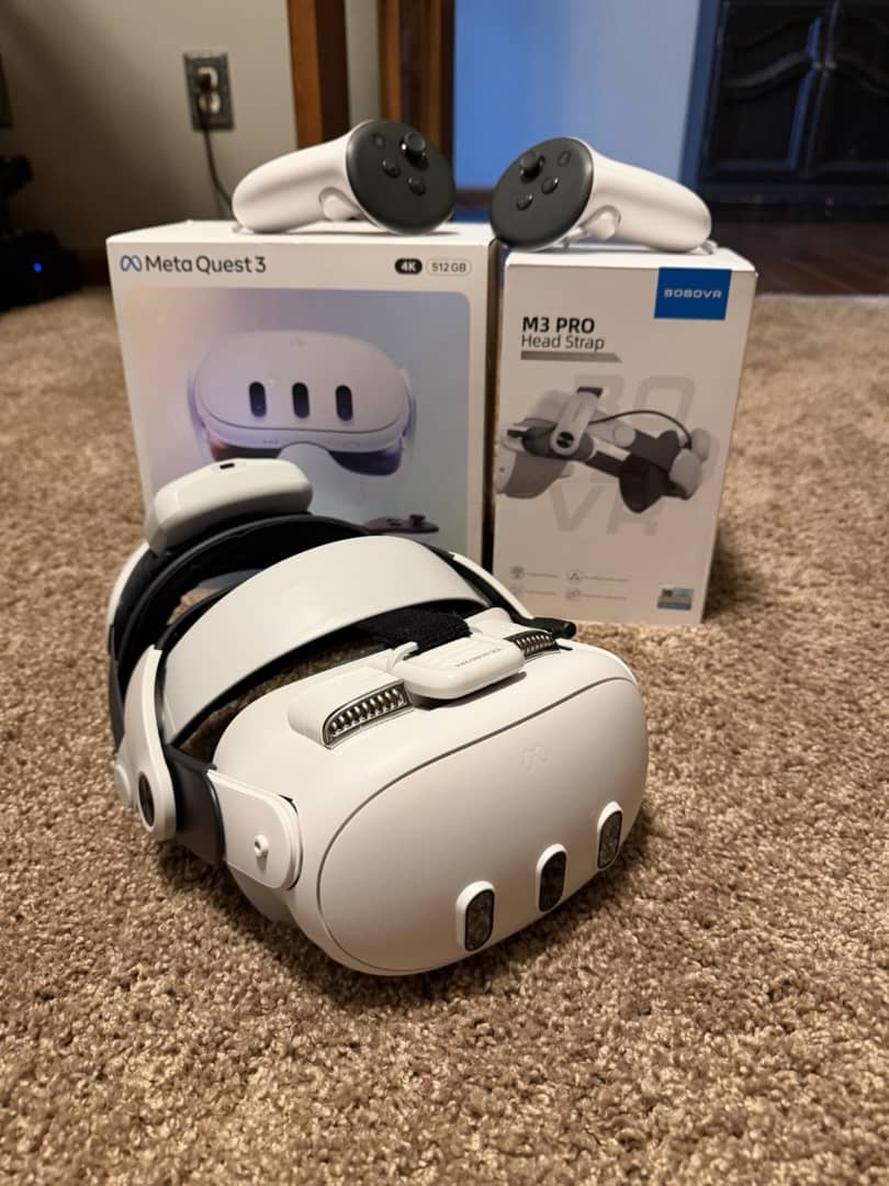 Meta quest 3 512gb +BOBOVR S3 Pro — bild 4